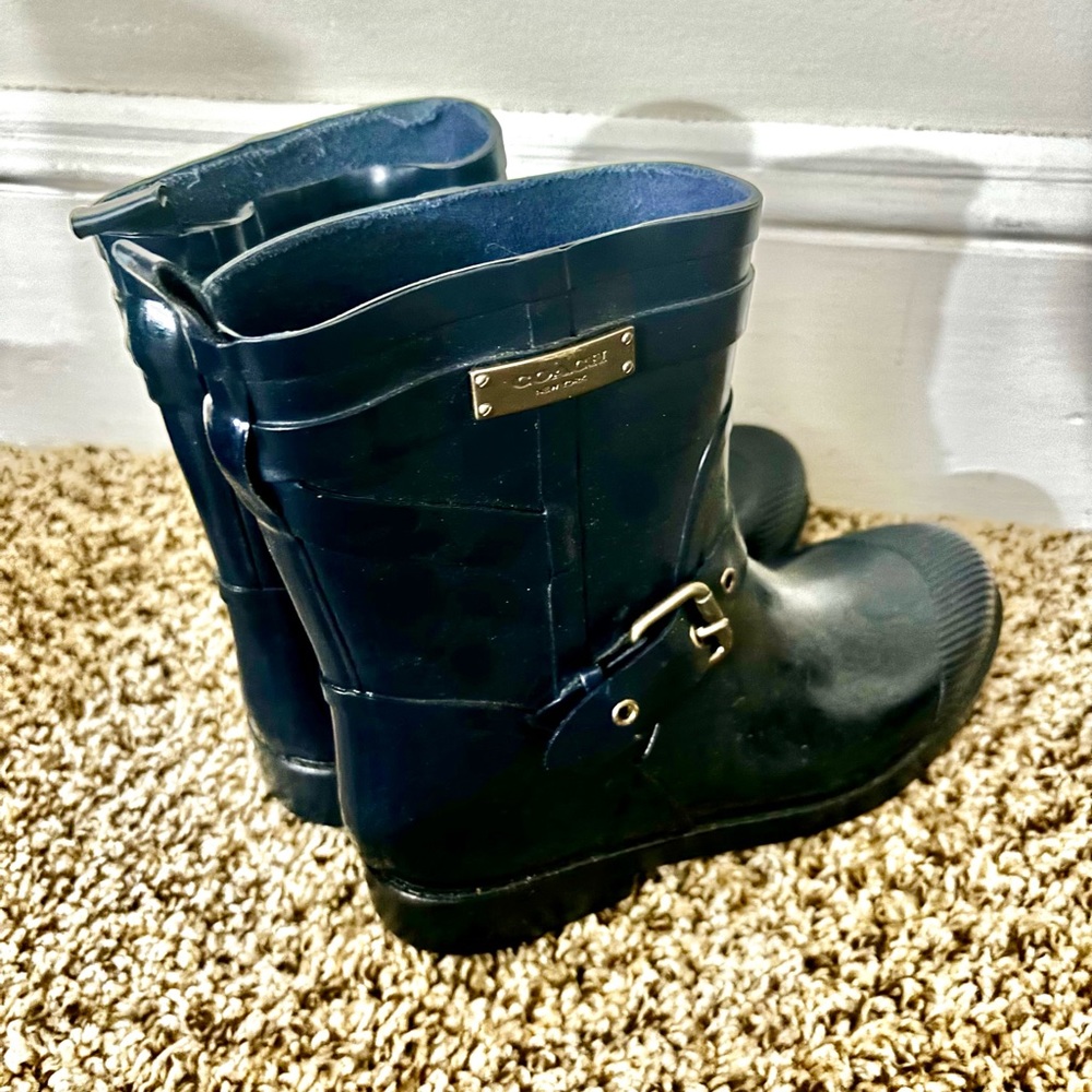 Coach rain boots